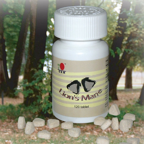 DXN Lion's Mane medicinal mushroom tablet is a natural fungus-product that enhances brain functions and relieves stress.
