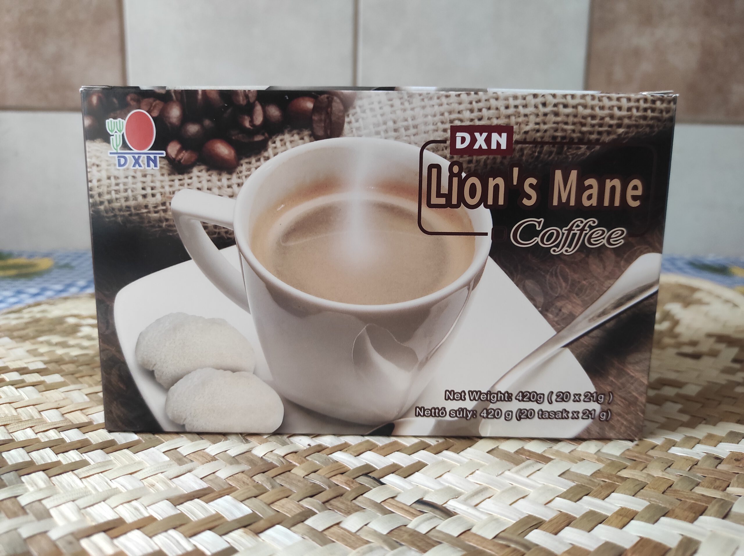 DXN Lion's Mane Coffee: Malaysian Chinese hedgehog mushroom 3in1 coffee