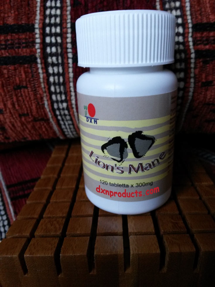 I take DXN Lion's Mane medicinal mushroom tablets daily to relieve stress and boost my brain functions.